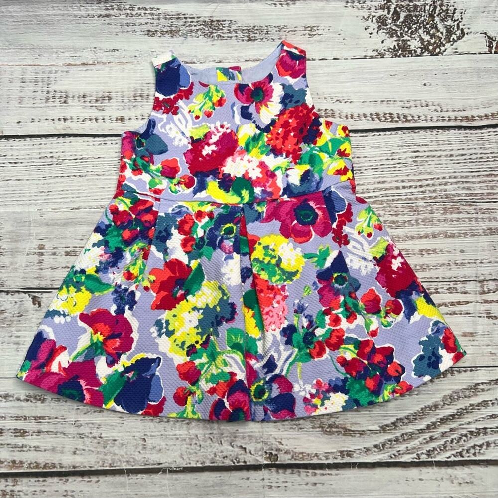 Janie and Jack 3-6 Months Floral Dress‎ Purple Baby Summer Derby